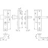 Hoppe London veiligheidsbeslag knop/kruk - Aluminium F1 - PC92 LS met kerntrekbeveiliging (rechthoekig) - SKG*** Hoppe London veiligheidsbeslag knop/kruk - Aluminium F1 - PC92 LS met kerntrekbeveiliging (rechthoekig) - SKG***