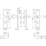 Hoppe London veiligheidsbeslag knop/kruk - Aluminium F1 - PC72 LS - met kerntrekbeveiliging (rechthoekig) - SKG*** Hoppe London veiligheidsbeslag knop/kruk - Aluminium F1 - PC72 LS - met kerntrekbeveiliging (rechthoekig) - SKG***