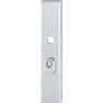 Hoppe London veiligheidsbeslag knop/kruk - Aluminium F1 - PC55 LS met kerntrekbeveiliging (rechthoekig) - SKG***